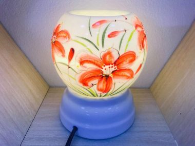 Đèn Xông Tinh Dầu Size Lớn Miệng Tròn- Hoa Lưu Ly chính hãng