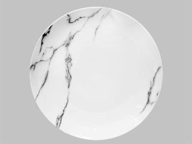 Dĩa Ảo Cạn 20cm - B8106 Vân Đá