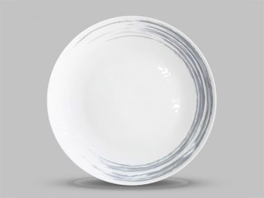 Dĩa Ảo Cạn 27cm - B10106 Họa Tiết Xám 2031