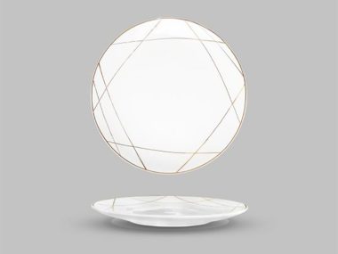 Dĩa Ảo Cạn 27.5cm - B10106 Họa Tiết Tia Sáng 0048