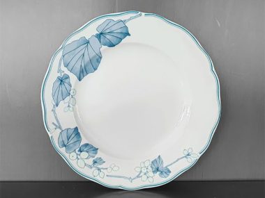 Dĩa Cạn 27.5cm - A10101 Hoa Văn Lá Trầu 0015