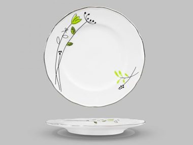 Dĩa Cạn 16cm - A6101 Cỏ Máy Mắn Sứ CK