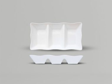 Dĩa Chấm 3 Ngăn - TA131-3 Sứ CK