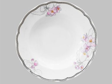 Dĩa Sâu 16cm - A6201 Hoa Sứ 1096