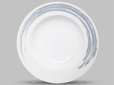 Dĩa Sâu 23cm - A9206 Họa Tiết Xám 2031