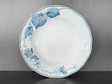 Dĩa Sâu 23cm - A9201 Hoa Văn Lá Trầu 0015