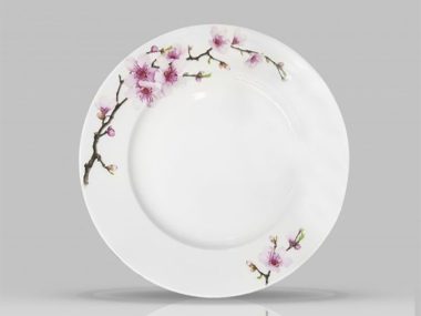 Dĩa Cạn 20cm - A8106 Hoa Đào