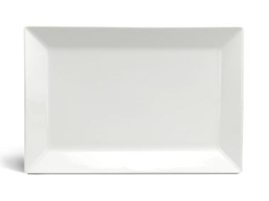 Dĩa sứ minh long chữ nhật lá 25 x 17 cm - Daisy Ly's - Trắng Ngà