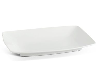 Dĩa sứ minh long chữ nhật phẳng 31 x 22 cm - Anh Vũ Ly's - Trắng Ngà