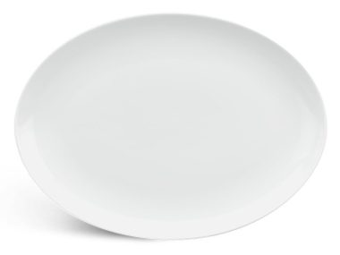 Dĩa elip 21 cm - Camellia - Trắng