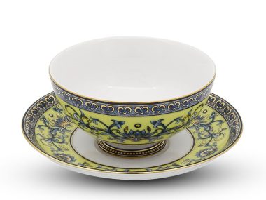 Dĩa lót chén 15 cm - Hoàng Cung - Hoàng Liên