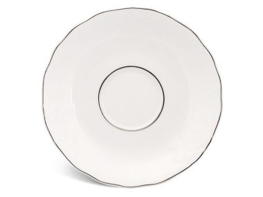 Dĩa lót chén 15.5 cm - Đài Các - Chỉ Bạch Kim