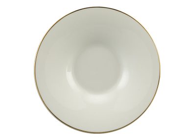 Dĩa lót chén 15.5 cm - Tulip Ngà - Chỉ Vàng