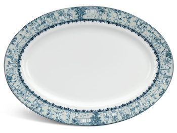 Dĩa oval 28 cm – Jasmine – Vinh Quy Nhạt