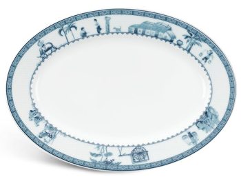 Dĩa oval 32 cm – Jasmine – Thôn Dã