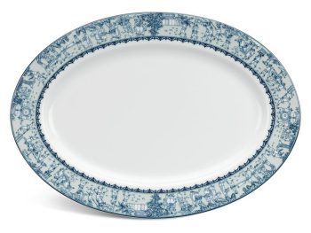 Dĩa oval 32 cm – Jasmine – Vinh Quy Nhạt