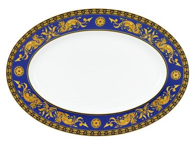 Dĩa oval 37 cm - Hoàng Cung - Cẩm Tú