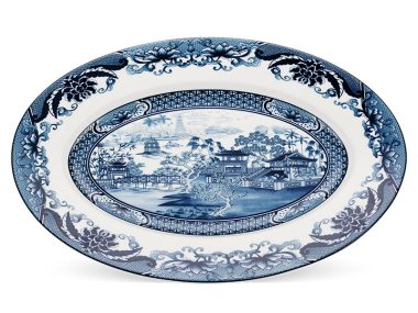 Dĩa oval 37 cm - Hoàng Cung - Hồn Việt