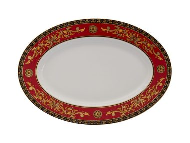 Dĩa oval 37 cm - Hoàng Cung - Quốc Sắc