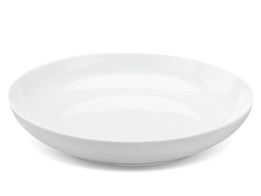 Dĩa sâu lòng 25 cm - Camellia - Trắng