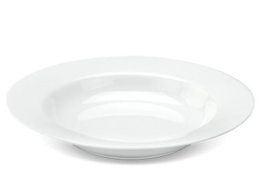 Dĩa súp 20 cm - Camellia - Trắng