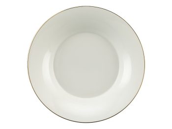 Dĩa súp 23 cm – Tulip Ngà – Chỉ Vàng