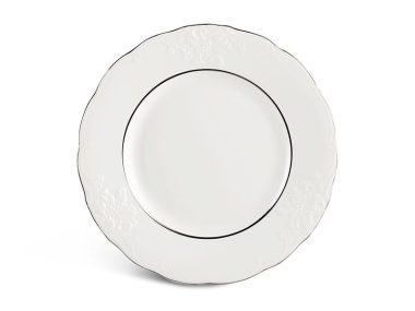 Dĩa tròn 22 cm - Đài Các - Chỉ Bạch Kim