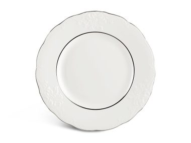 Dĩa tròn 25 cm - Đài Các - Chỉ Bạch Kim