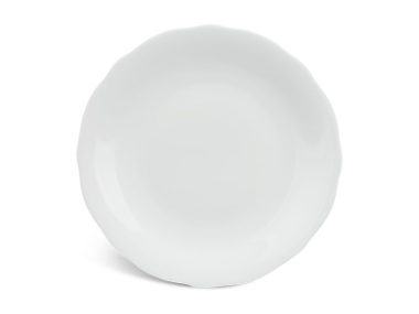 Dĩa tròn 25 cm - Mẫu Đơn IFP - Trắng Ngà