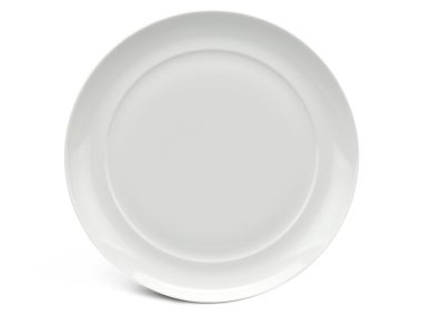 Dĩa tròn lòng phẳng 28 cm - Anh Vũ Ly's - Trắng Ngà