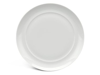 Dĩa tròn lòng phẳng 31 cm - Anh Vũ Ly's - Trắng Ngà