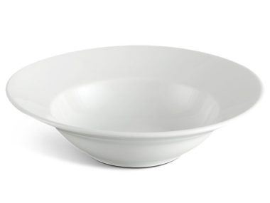 Dĩa sứ minh long vành sâu 16 cm - Jasmine Ly's - Trắng Ngà