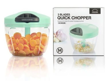 Dụng cụ băm rau củ quả Lock&Lock - Size M - 650ml - Màu xanh lá cây