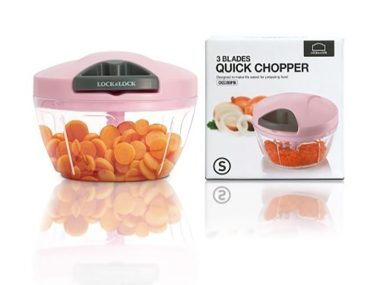 Dụng cụ băm rau củ quả Lock&Lock - Size S - 400ml - Màu Pink