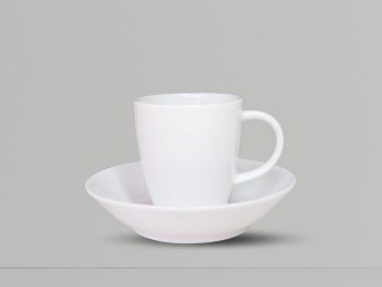 Tách Expresso 95ml – C041 sứ CK (trắng – in logo theo yêu cầu)