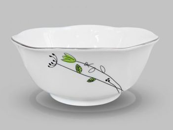 Tô Canh 17.5cm – F74 Cỏ May Mắn sứ CK