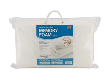 Gối Memory foam 50D hình cong 550g – White – HLW111