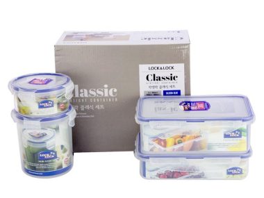 Bộ 4 hộp bảo quản Lock&Lock Classic - HPL816S4