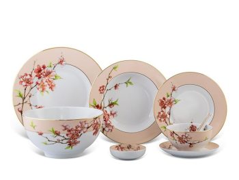 Bộ đồ ăn 23 sản phẩm Camellia Hoa Đào Minh Long Giá rẻ