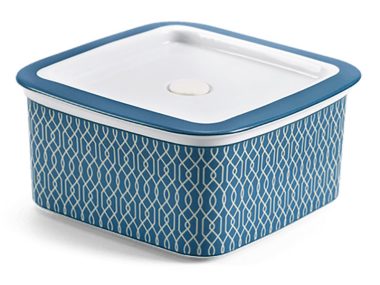 Hộp dưỡng sinh vuông đựng thực phẩm 15 cm + nắp - Indigo (LTA)
