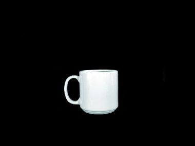 Ca trà sứ Trà Minh Long 0.35 L Jasmine Quai Tròn trắng