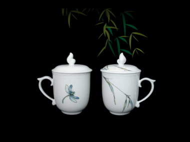 Ca trà sứ Minh Long 0.3 L Mẫu Đơn Thanh Trúc đẹp