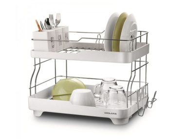 Kệ chén dĩa 2 tầng Lock&Lock - Màu trắng - LDR2001W