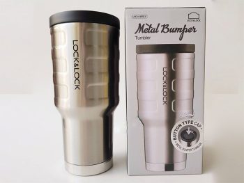 Ly Giữ Nhiệt LocknLock Metal Bumper Tumbler 670ml – Silver – LHC4140SLV