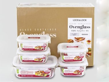 Bộ 5 hộp thủy tinh Lock&Lock - LLG445S5