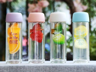 Bình nước lock&lock thủy tinh chịu nhiệt Double wall - 300ml - LLG628