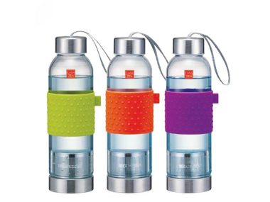 Bình đựng nước Casazen Blown Pyrex có đồ lọc trà - 500ml - LLG665