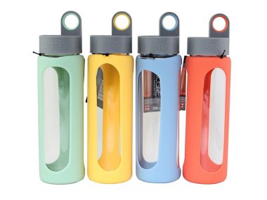 Bình đựng nước lock&lock có vỏ bọc silicon 510ml - LLG933