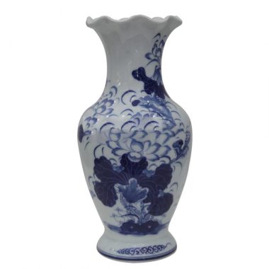 Lọ Cắm Hoa Bát Tràng Miệng Loe - Cao 32cm