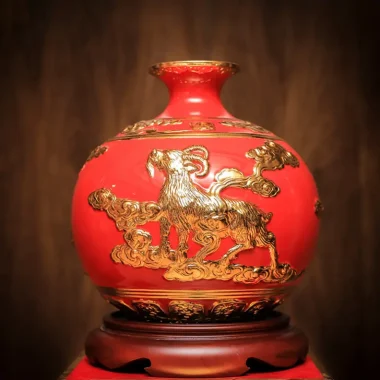 Lộc Linh Tam Hợp Hợi Mão Mùi Màu Đỏ H31